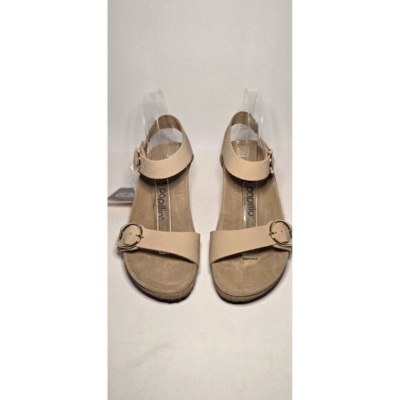 Birkenstock Papillio Soley Sandstone Suede Sandal Platform Wedge Sz EU 39 US 9 - Picture 3 of 10